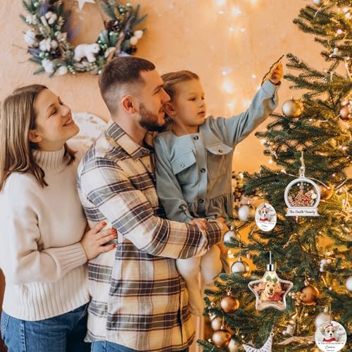 Personalized Christmas Ornament with Family Names and Pets