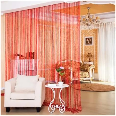 Shiny Tassel String Curtains for Living Room and Kitchen