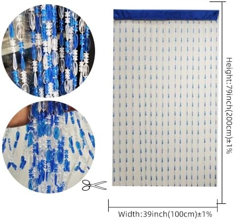 Ave Split Beaded Curtain Doorway Decor 39x787 Inch
