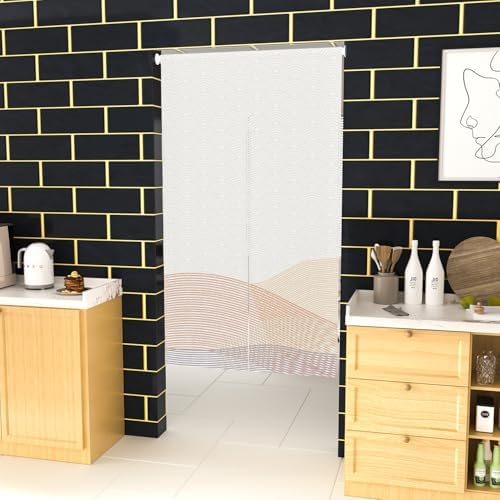 Leowefowa Traditional Japanese Noren Door Curtain Double Sided Panel 335x709