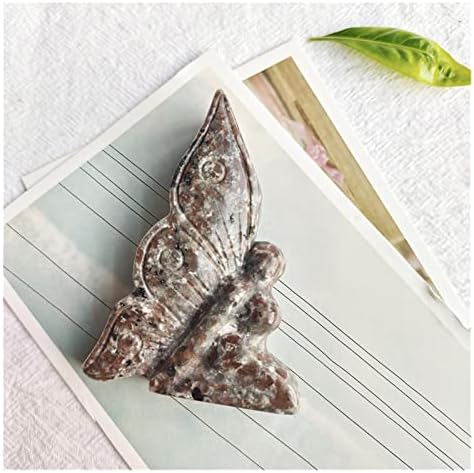 FIDEMM Rose Quartz Butterfly Healing Stone for Home Decor