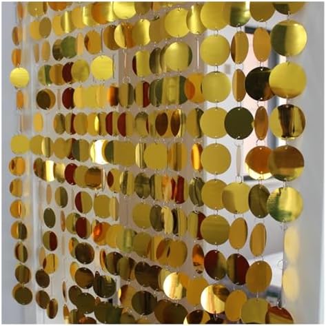 PVC Sequins Curtain Blue 5 Strips 150cm DIY Wedding Decor