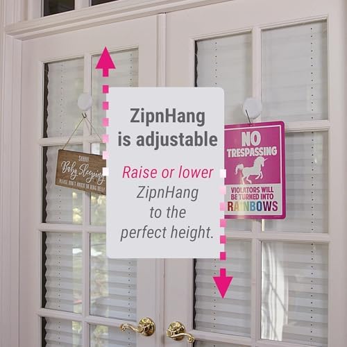 Zip n Hang Wreath Hanger - Black 1 Pack Damage Free