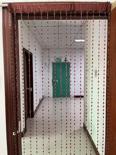 ZiDeTang Maple Leaf Beaded Curtain Panel