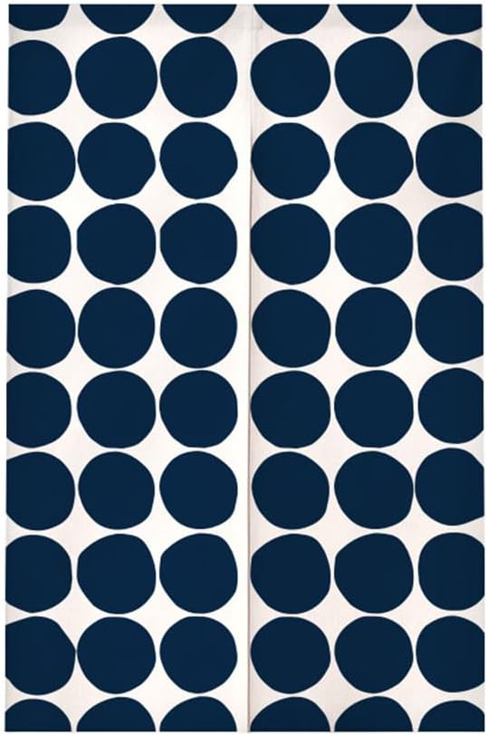 Chickwin Japanese Style Door Curtain with Polka Dots