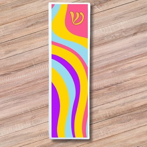 Tamara Baskin Art Glass Chill Neon Mezuzah