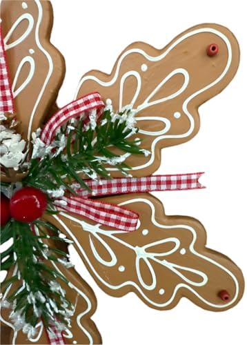 Craig Bachman 8-Inch Gingerbread Snowflake Christmas Ornament