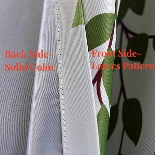 WPKIRA Blackout Curtains Birds Leaves Print 39x78 Inch 1 Panel