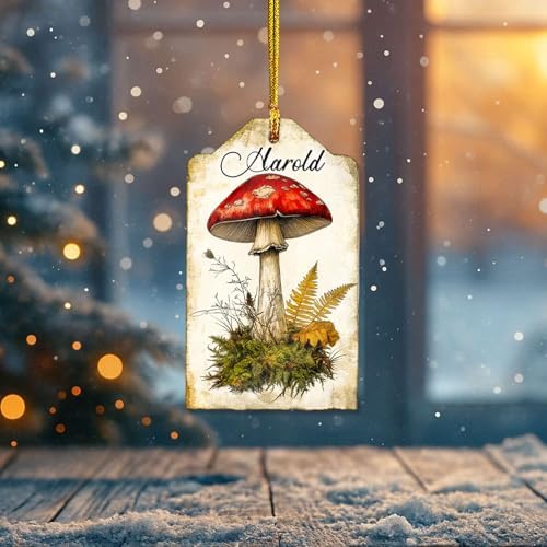 Custom Name Turtle Christmas Hanging Ornament Personalized Animal Shape Decor