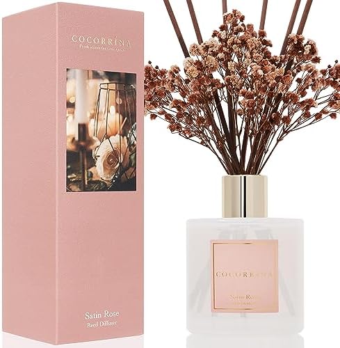 Cocorrna Satin Rose Reed Diffuser Set