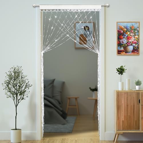 YaoYue Crystal Beaded Curtain Door Room Divider