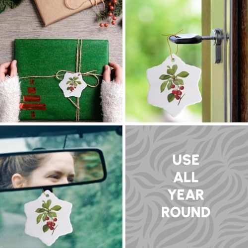 3 Inch Redoute Snowflake Porcelain Ornament