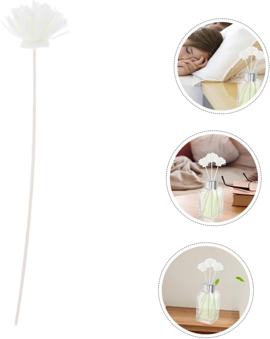 15pcs Artificial Chrysanthemum Diffuser Sticks for Aroma and Decor