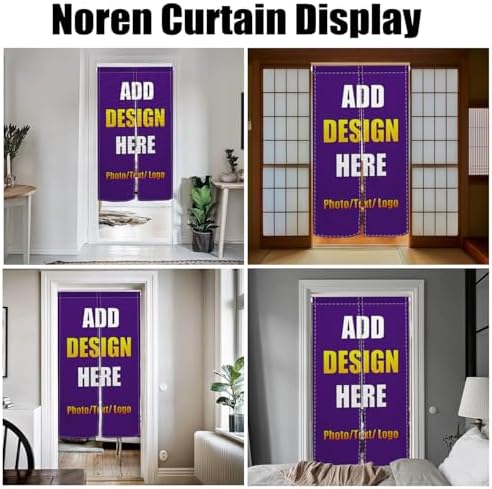 Custom Noren Curtain with Personalized Photo or Logo