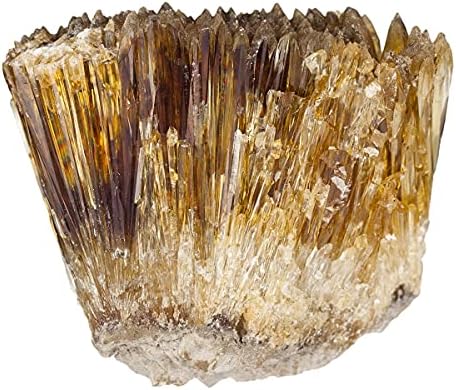Rockcloud Amber Calcite Healing Crystal Specimen for Home Decoration