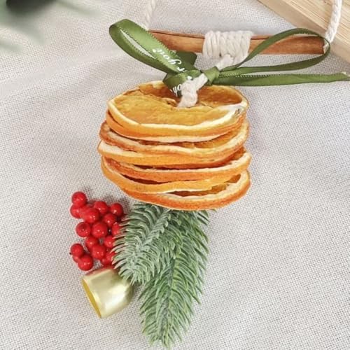 Christmas Tree Ornaments Set - Dried Orange Slices Cinnamon Sticks