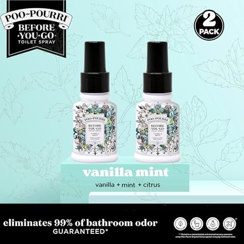 Poo-Pourri Toilet Spray Vanilla Mint 14 oz 2 Count