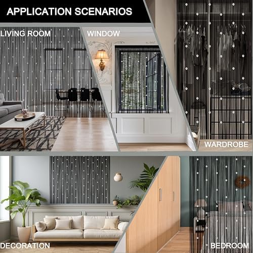 Beaded String Curtains for Boho Bedroom Decor