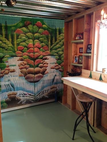 Beaded Curtain 125 String Handmade Bamboo Decor Panel