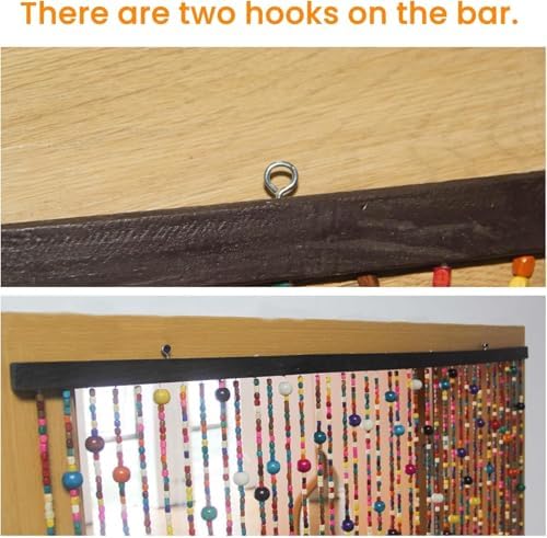 38 Strands Rainbow Boho Door Bead Curtain
