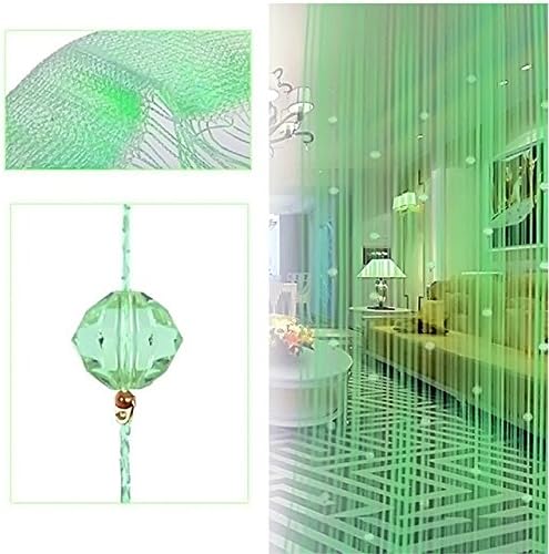 Crystal Glass Beaded Tassel Sheer Curtain for Door and Window