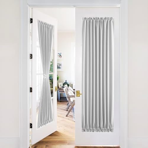 XWZO Door Curtains 36x80 Inches Blackout Panel Rod Pocket