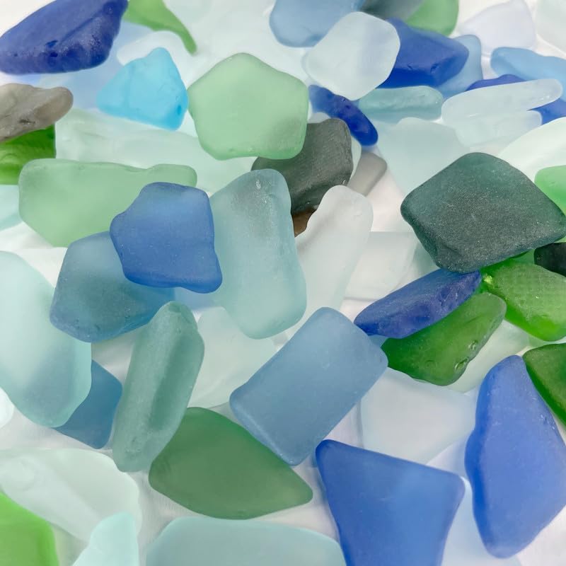 Bahama Mix Sea Glass for Decor and Crafting