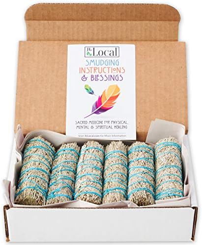 Blue Sage Smudge Sticks 4 Inch - Natural Healing Uplifting Energy