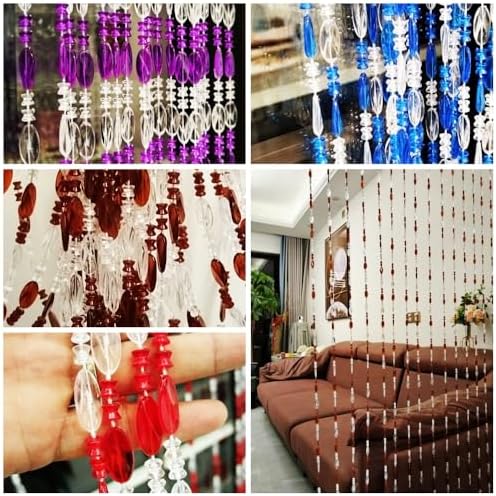Ave Split Beaded Curtain Doorway Decor 39x787 Inch