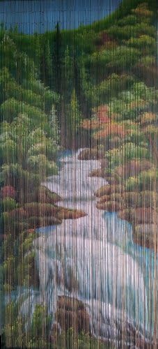 Beaded Curtain 125 String Handmade Bamboo Decor Panel