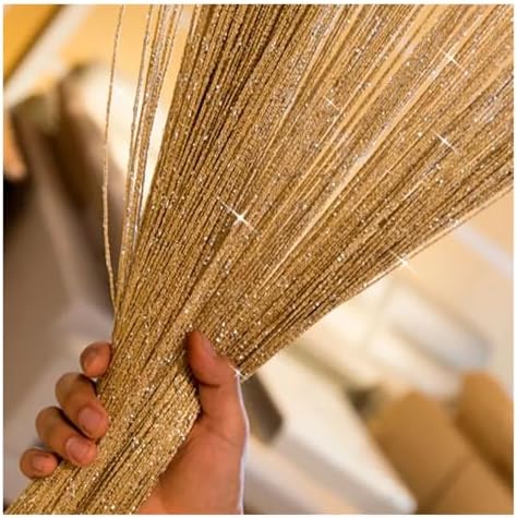 Shiny Tassel String Curtains for Living Room and Kitchen