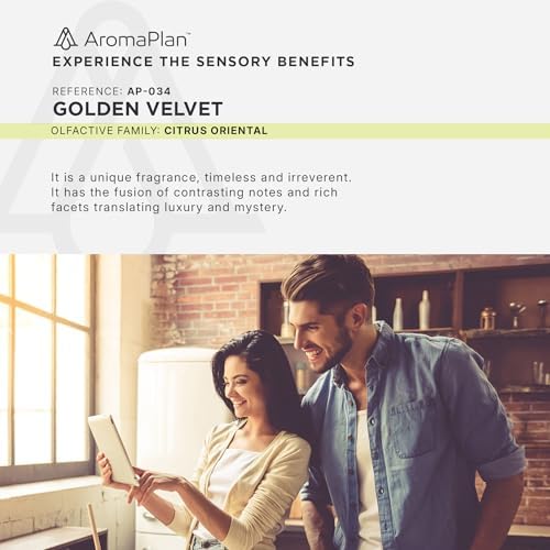 Aromaplan Hotel Scents Golden Velvet 5 Fl Oz Luxury Diffuser Oil