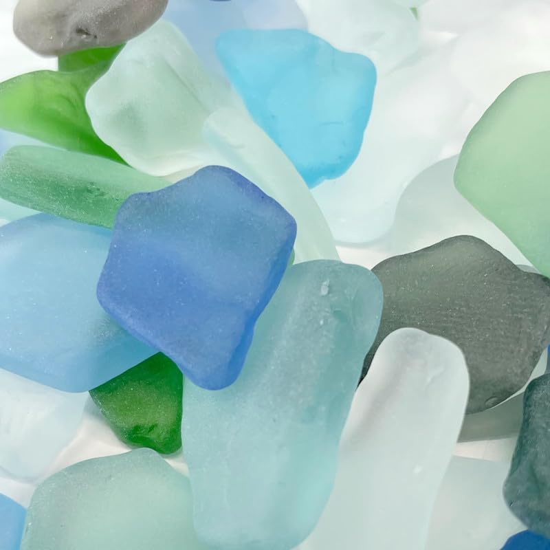 Bahama Mix Sea Glass for Decor and Crafting