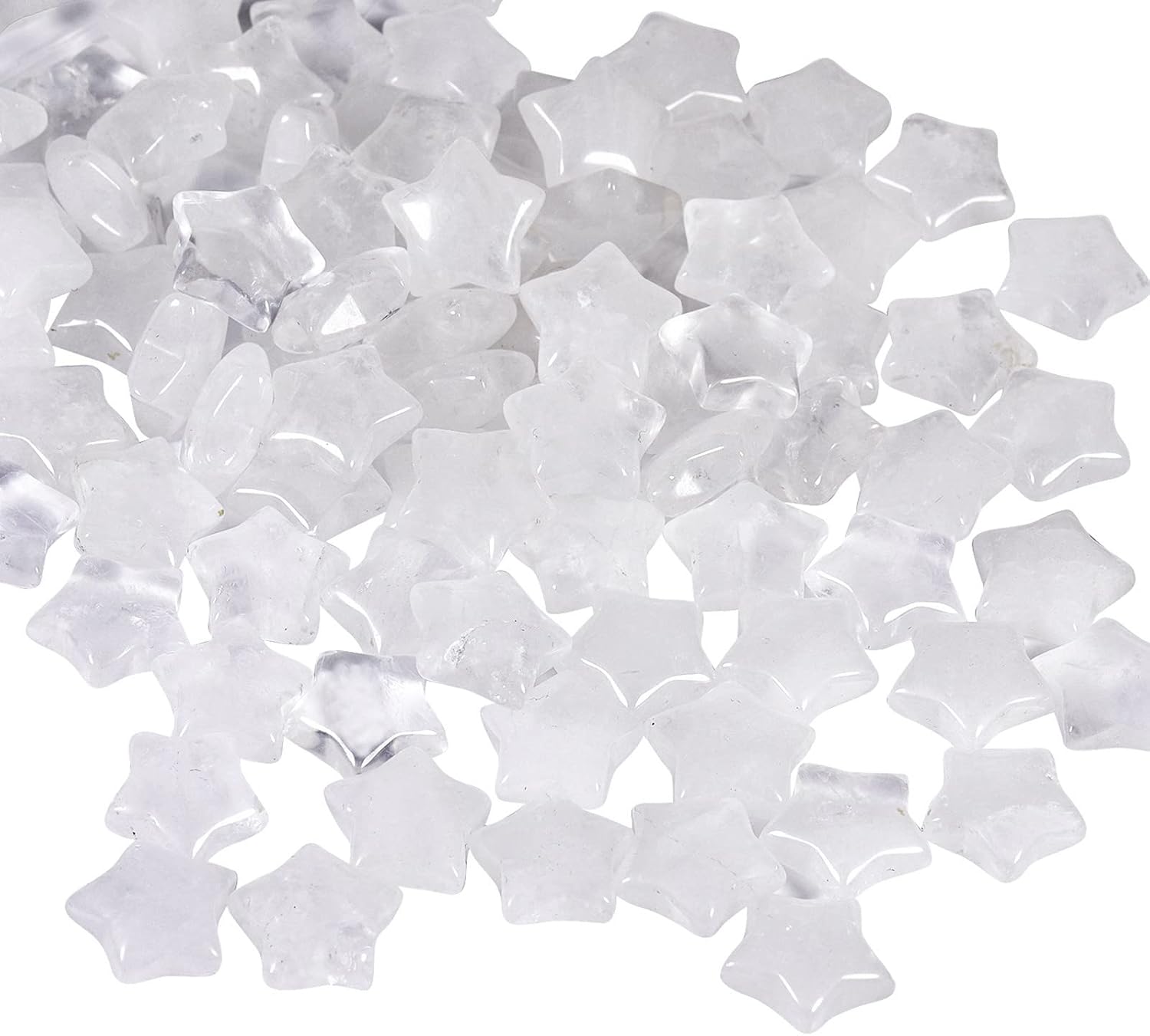 Rockcloud 10 Pack Star Shaped Crystal Pocket Stones
