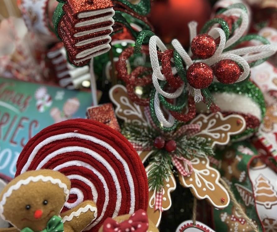 Craig Bachman 8-Inch Gingerbread Snowflake Christmas Ornament