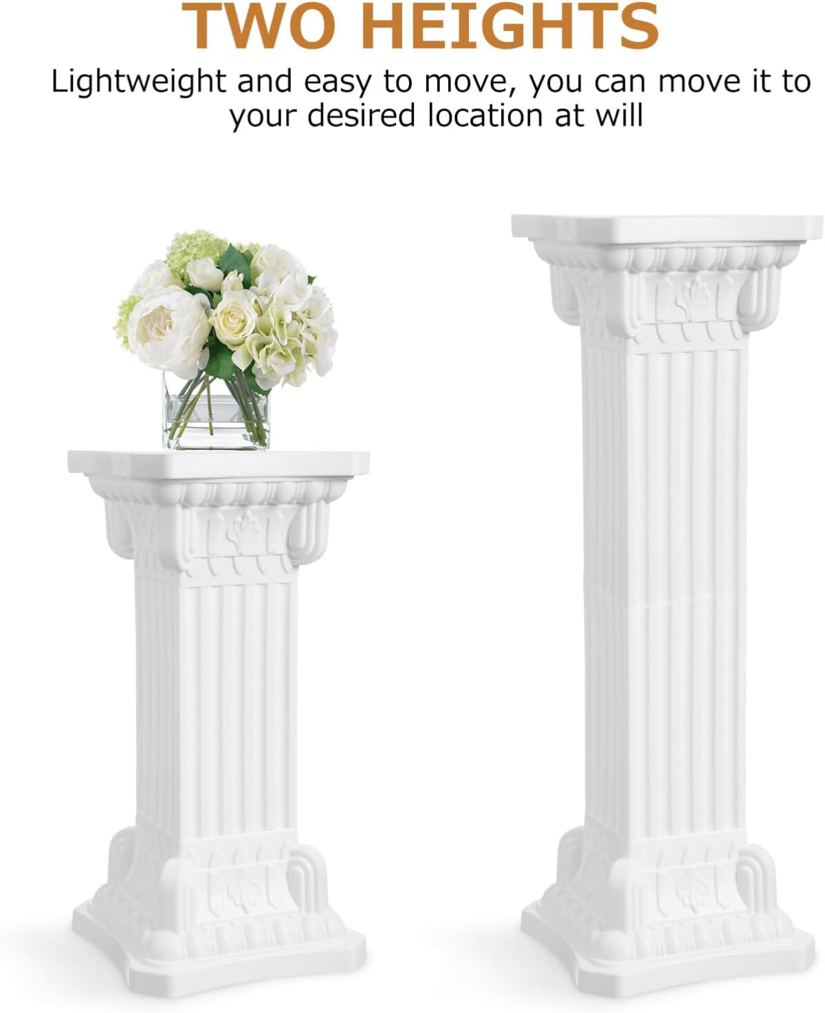 Tall Greek Column Statue Display Pedestal