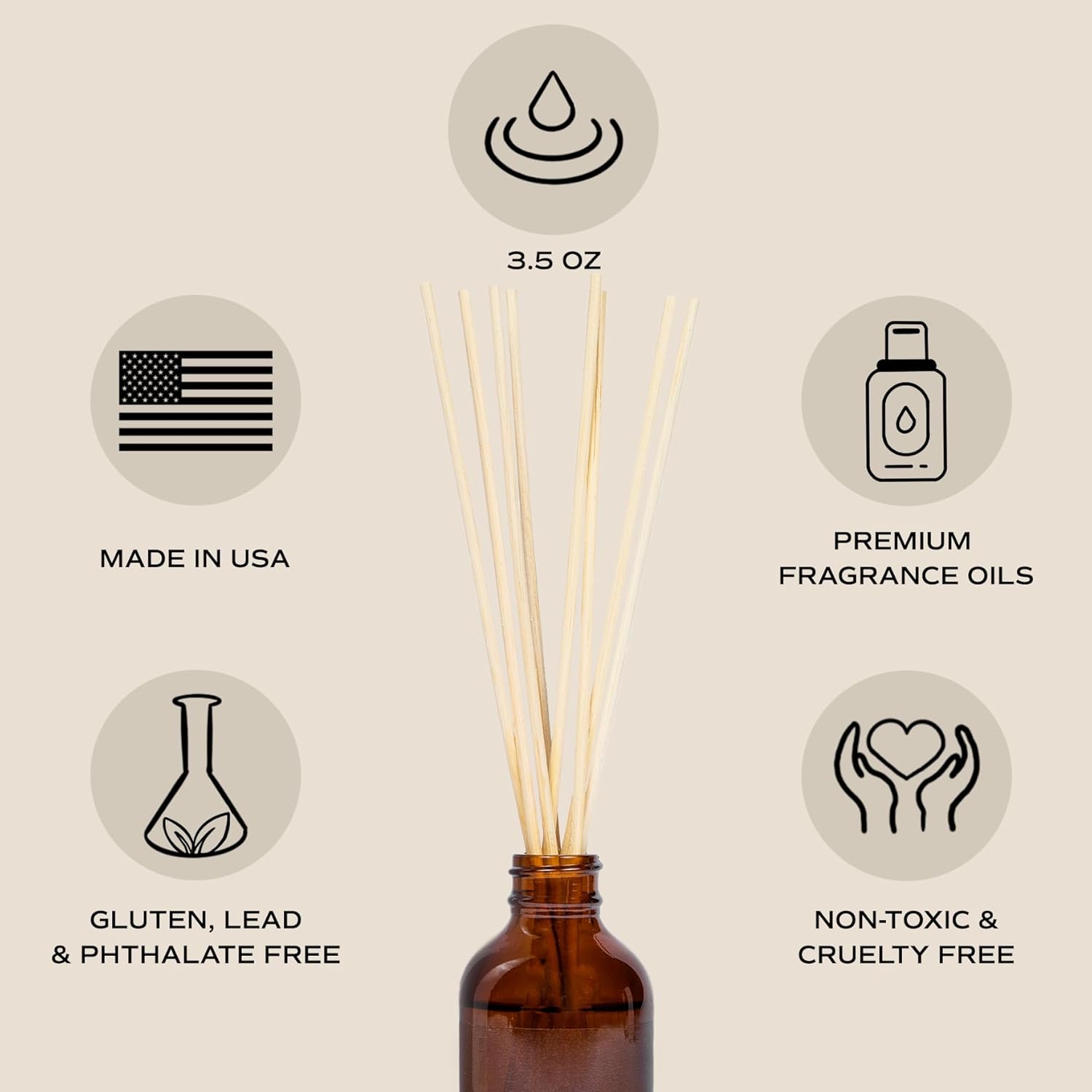 Sweet Water Decor Amber Reed Diffuser Set