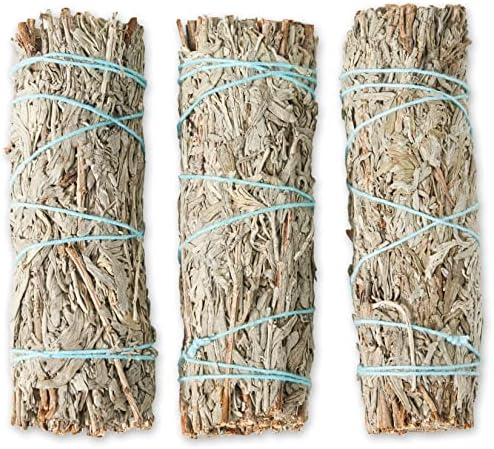 Blue Sage Smudge Sticks 4 Inch - Natural Healing Uplifting Energy
