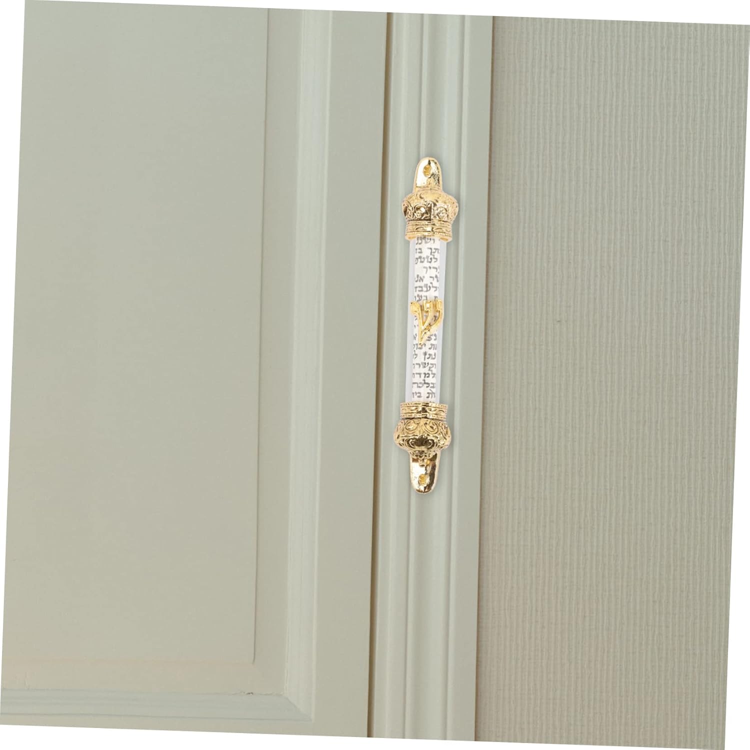 Religious Mezuzah with Crown Design for Home Blessing Protection