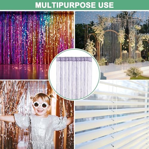 Violet Decorative Door String Curtain 39x79