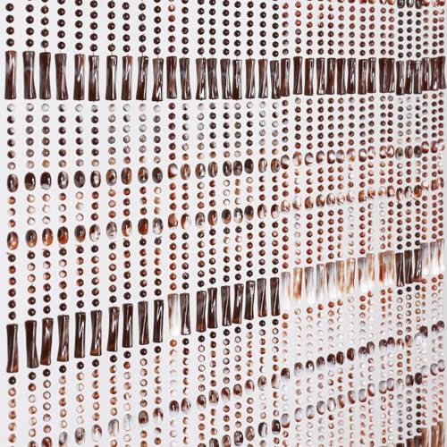 Beaded Curtain for Doorway Acrylic Marble Caramel 355 x 78