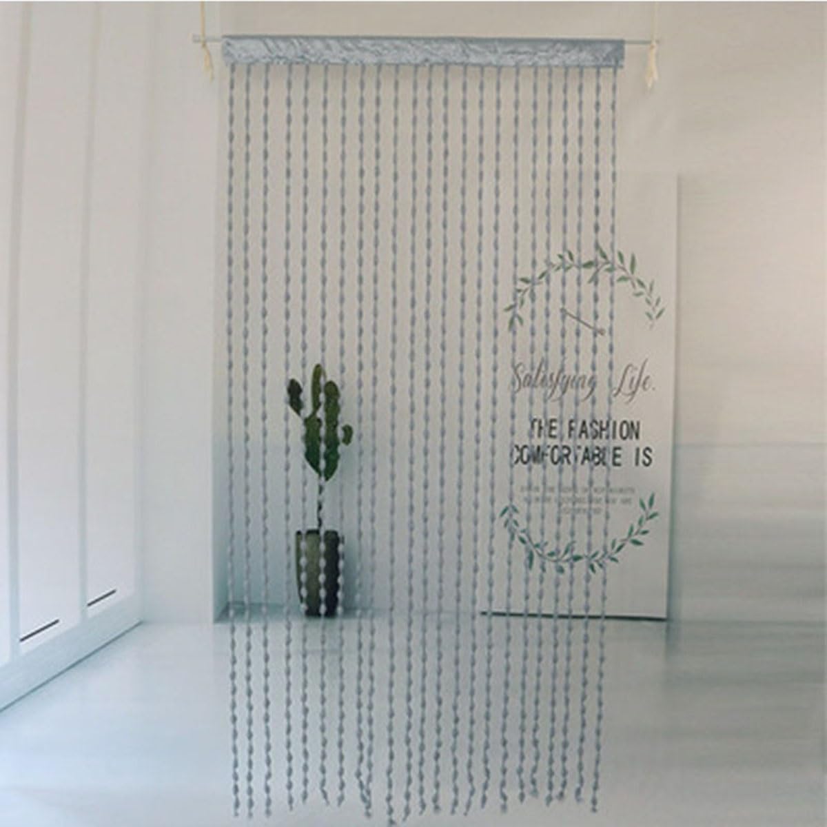 MObyat Beaded Curtain for Doorway Blue 394x787in