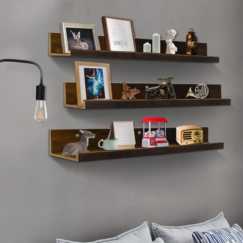 Giftgarden 36 Inch Floating Shelves Wall Set of 3