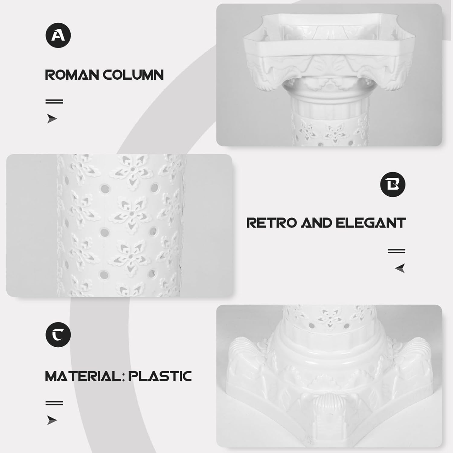 ERINGOGO Column Statue Tall Display Pedestal