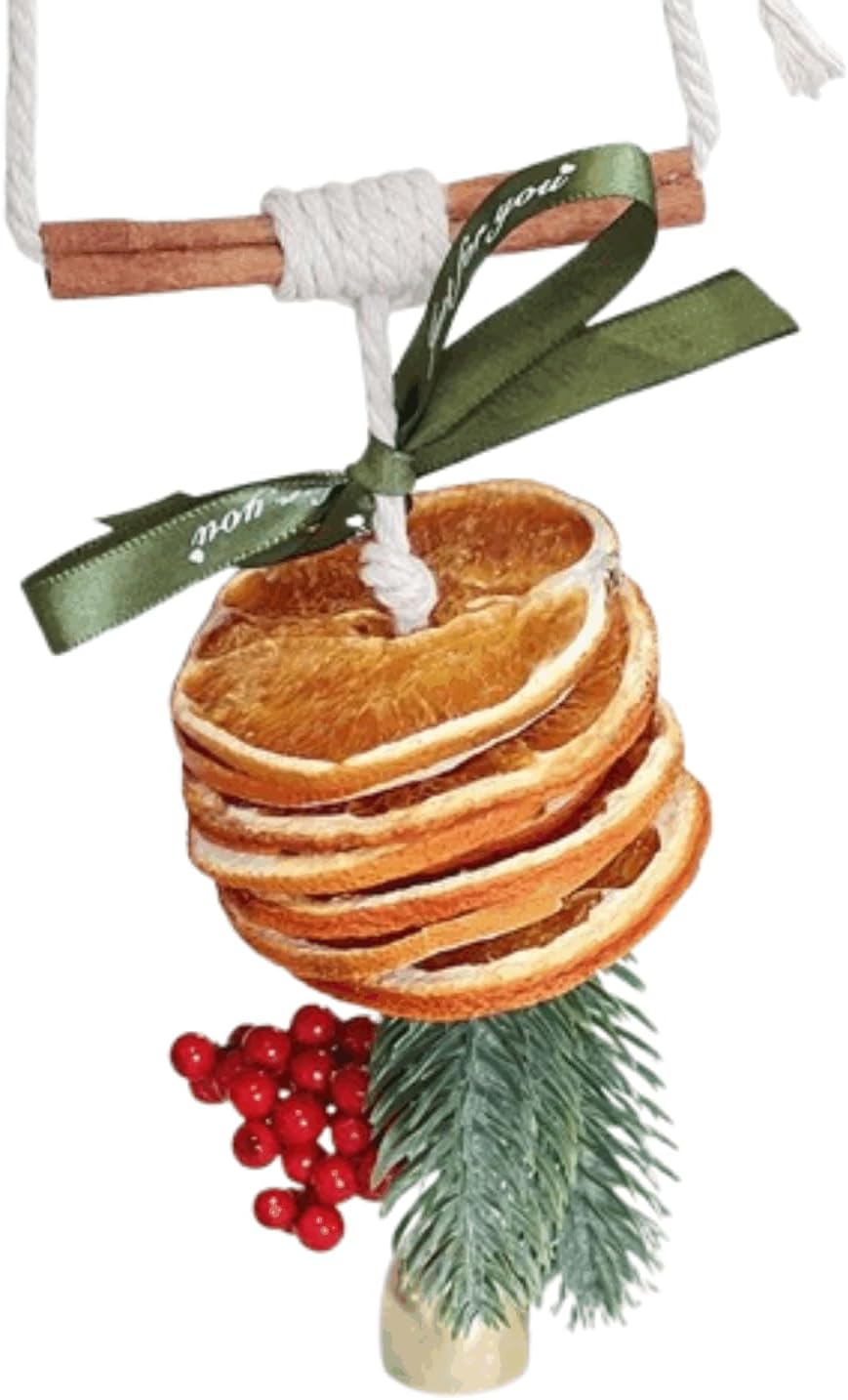 Christmas Tree Ornaments Set - Dried Orange Slices Cinnamon Sticks
