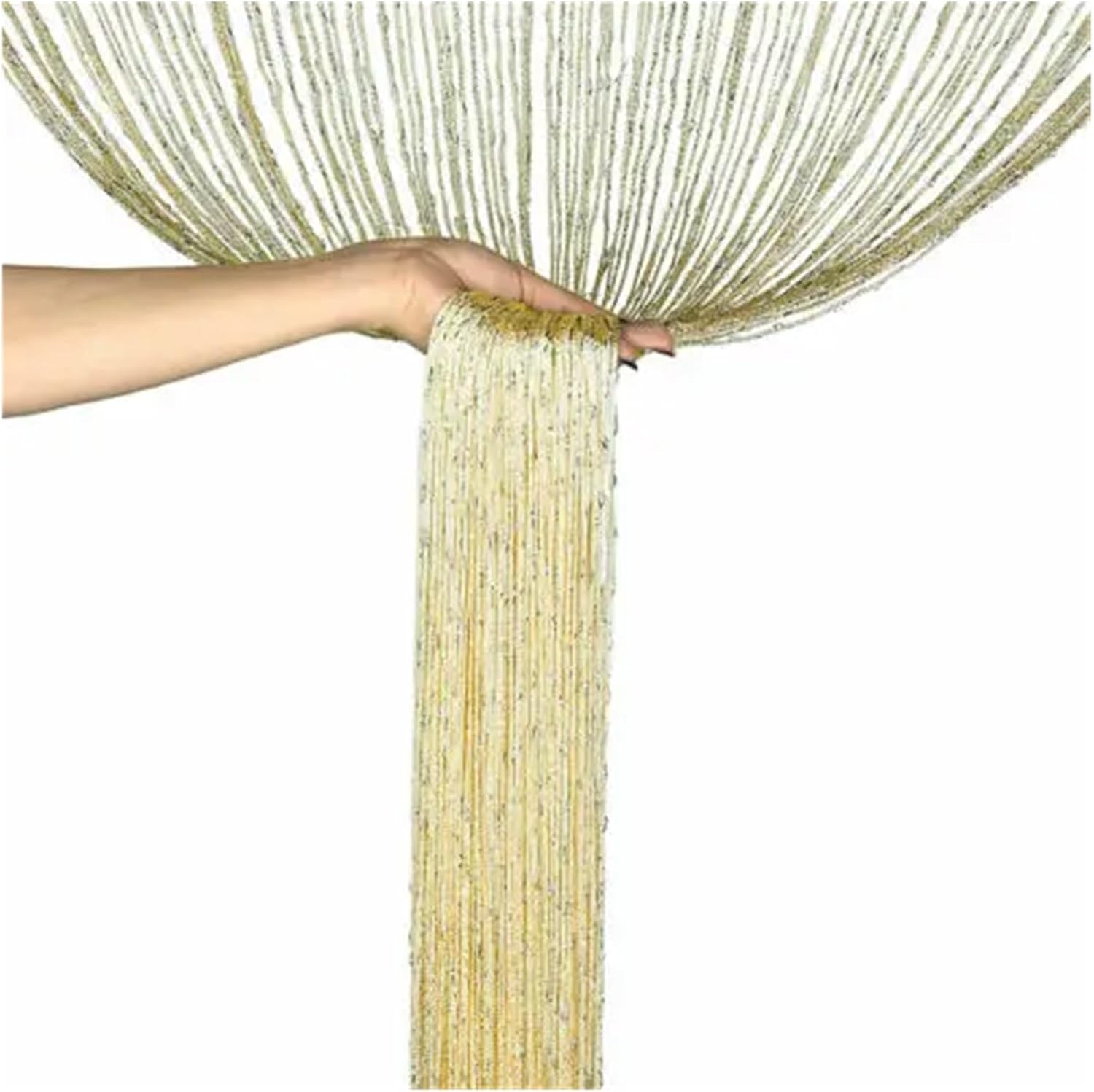 Shiny Tassel String Curtain for Door Window Decor