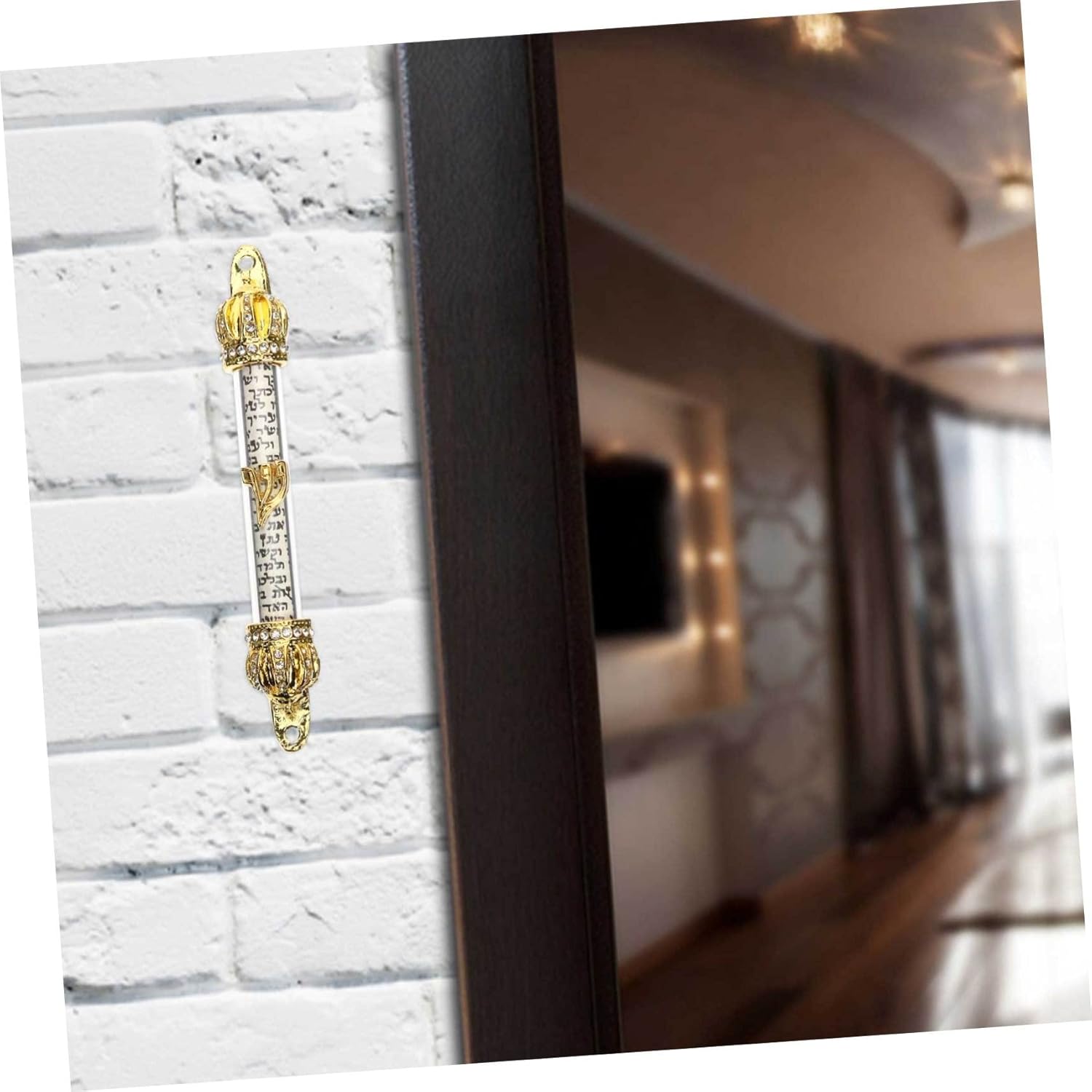 Jewish Mezuzah Metal Door Decorative Scroll