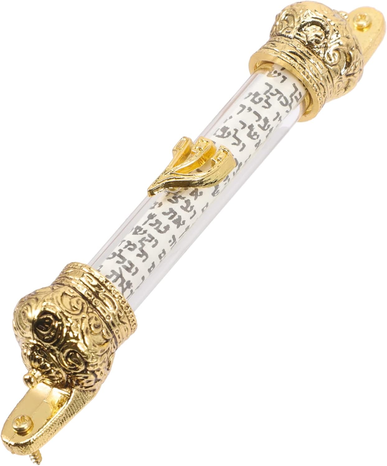 Religious Mezuzah with Crown Design for Home Blessing Protection