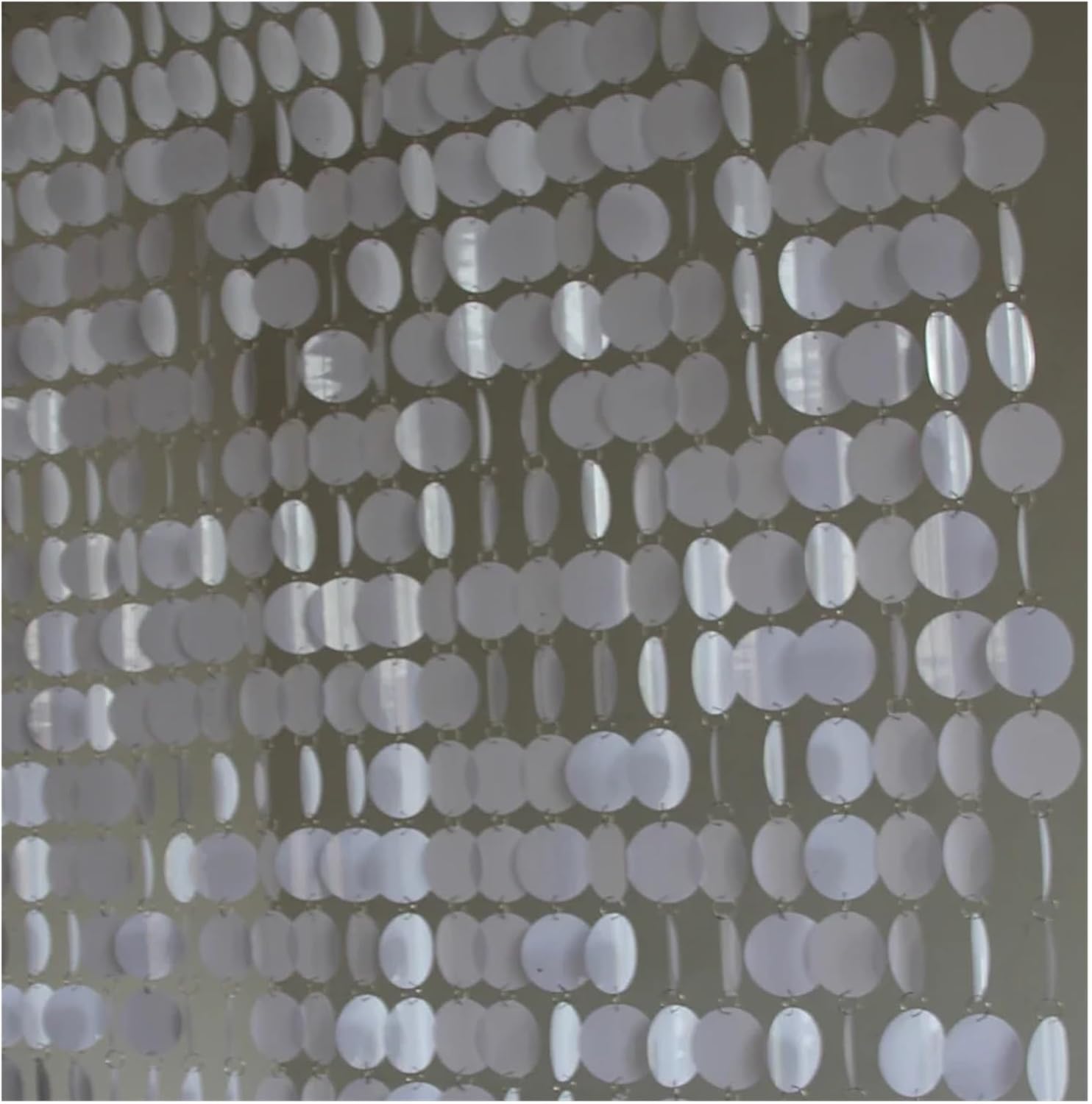 PVC Sequins Curtain Blue 5 Strips 150cm DIY Wedding Decor