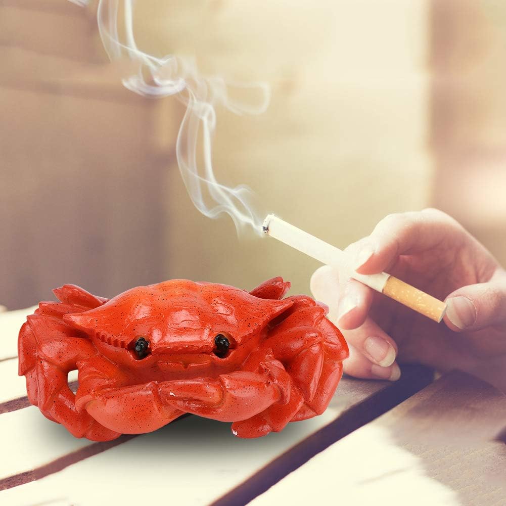 Resin Crab Decor Ashtray with Cover 16x145x6cm